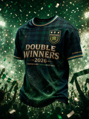 Men's Scotland Football Lover Green Faith Printed T-shirt
