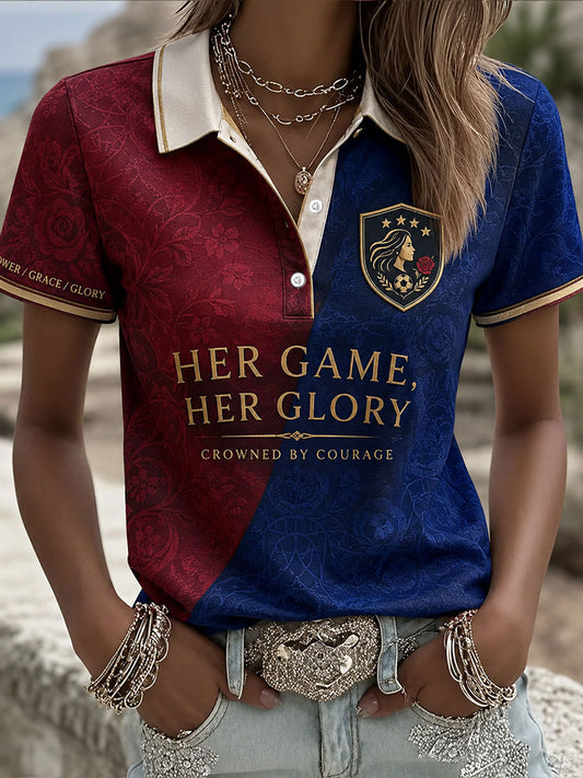 Women's Barcelona Europe Queen Printed Casual Tops