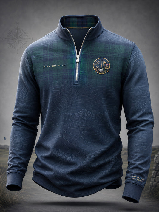 Men's Scotland Golf Lover Printed Casual Tops