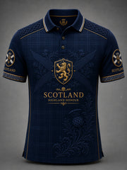 Men's Scotland Art Printed Short Sleeve Top