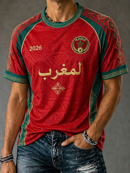 Men's 2026 Morocco Football T-Shirts