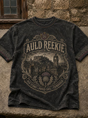 Unisex Scotland Edinburgh Art Printed T-shirt