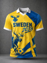 Men's Sweden Inspired Football Shirt