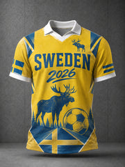 Men's Sweden Inspired Football Shirt