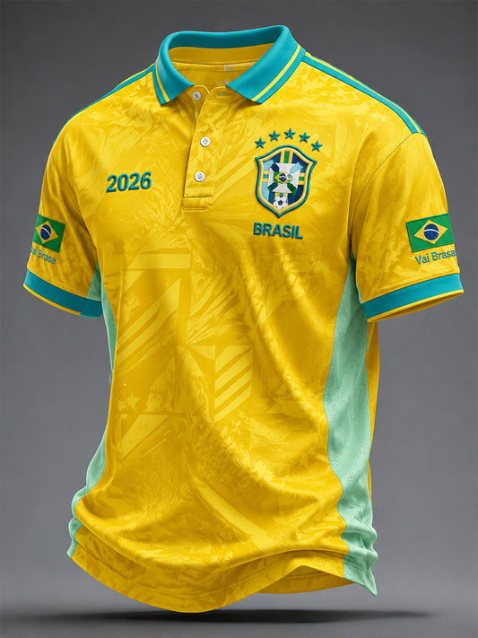 Men's Brazilian Football Tops
