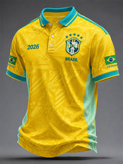 Men's Brazilian Football Tops