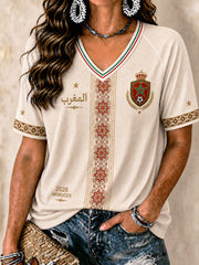 Women's 2026 Morocco Football T-Shirts