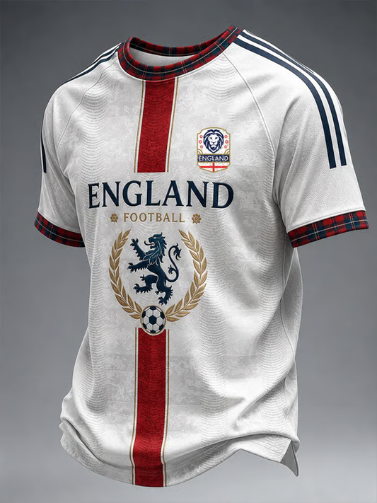 Men's UK Football Lover England Printed short sleeve t-shirt