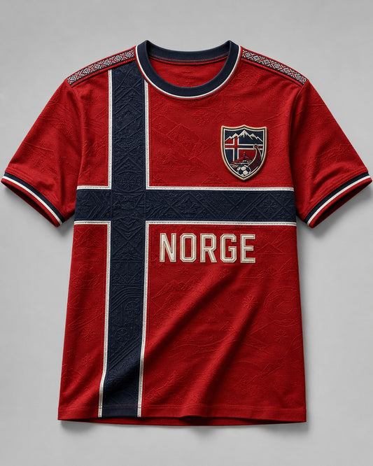 Men's Norge Football Printed T-shirt