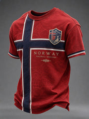 Men's Norge Football Printed T-shirt
