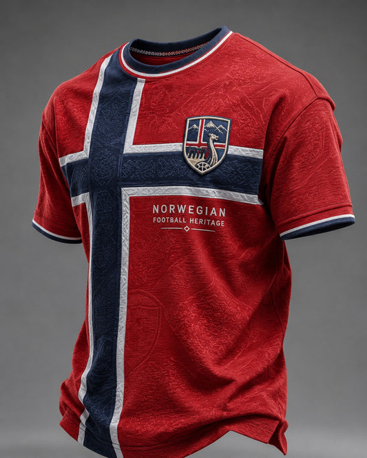 Men's Norge Football Printed T-shirt