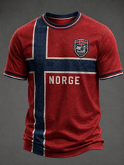 Men's Norge Football Printed T-shirt