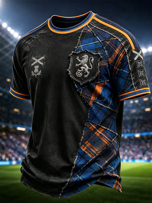Men's UK Football Lover Scotland Printed short sleeve t-shirt