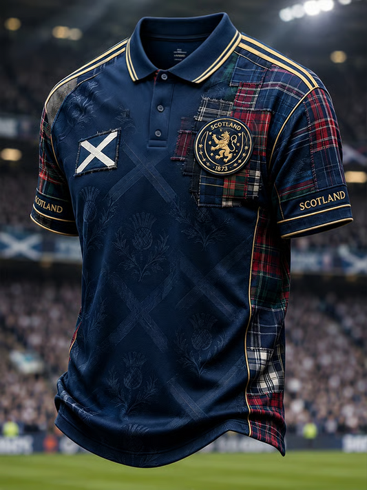 Men's UK Football Lover Scotland Printed polo shirt