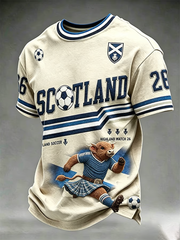 Men's UK Football Lover Scotland Printed short sleeves t-shirt