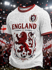 Men's Gift For Football Fans Print Casual O-neck Short Sleeve T-shirt