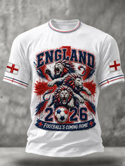 Men's Gift For Football Fans Print Casual O-neck Short Sleeve T-shirt