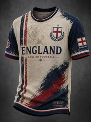 Men's UK Football Lover England Printed short sleeves t-shirt