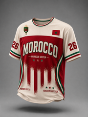 Men's Morocco Football Printed short sleeves t-shirt
