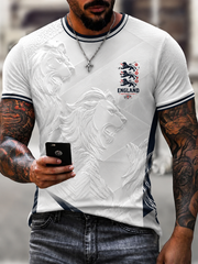 Men's UK Football Lover England Printed short sleeves t-shirt
