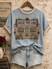 Women's England Cricket Lover Roses Art Printed T-shirt