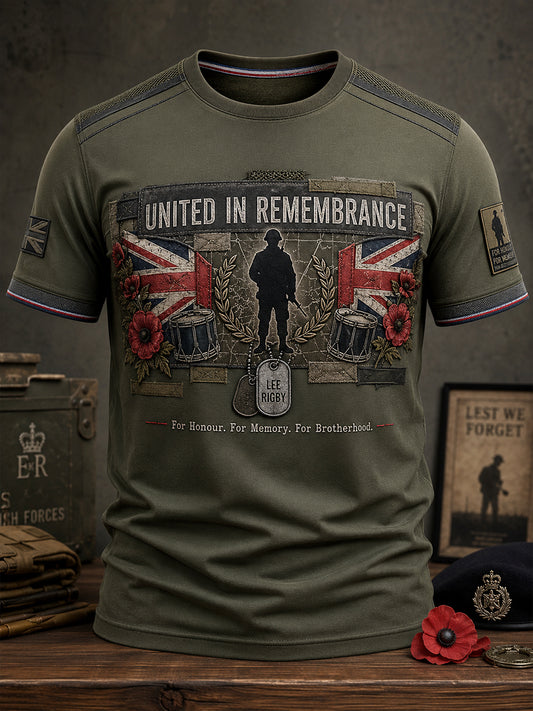 Men's Rip Lee Rigby Veteran Printed T-shirt