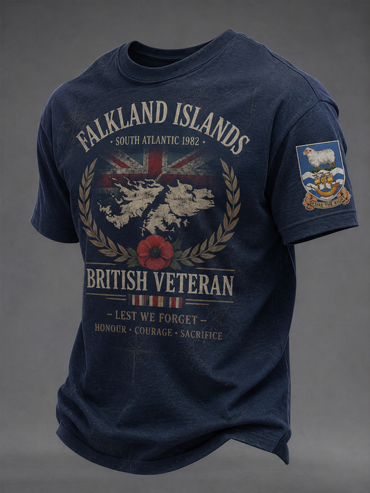 Men's Falklands War Veteran Printed short sleeves t-shirt