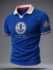 Men's Glasgow Football Lover Art Printed Casual Tops