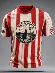 Men's Sunderland Football Lover Black Cats Art Printed T-shirt