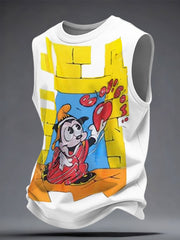 Men's UK Music Lover Art Printed Tank Tops