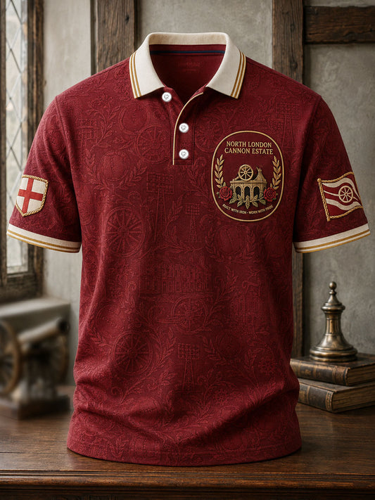 Men's North London Football Lover Art Printed Casual Tops