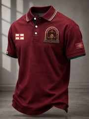Men's UK London Football Lover Roses Art Printed Casual Tops