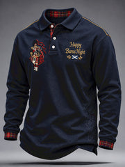 Men's Scotland Burns Night Printed Casual Tops